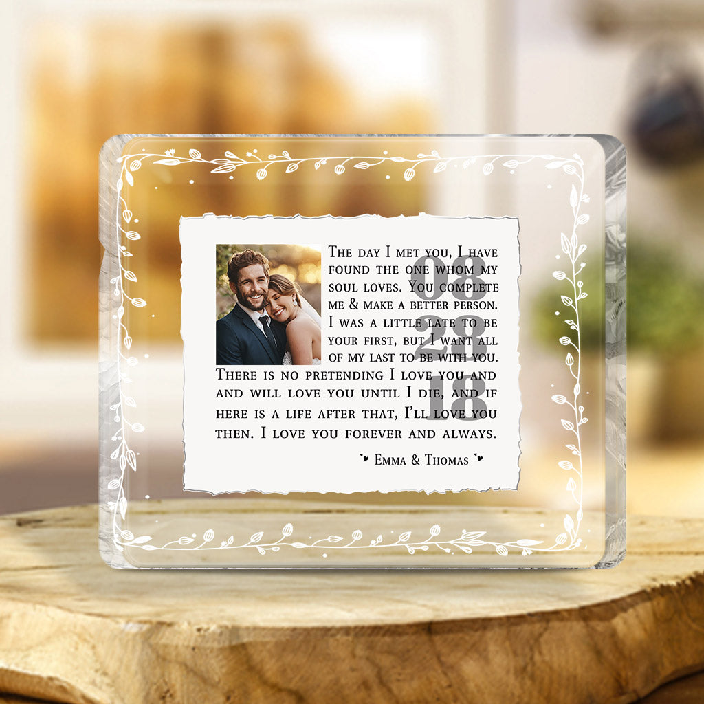 I Love You - Personalized Couple Custom Shaped Acrylic Plaque