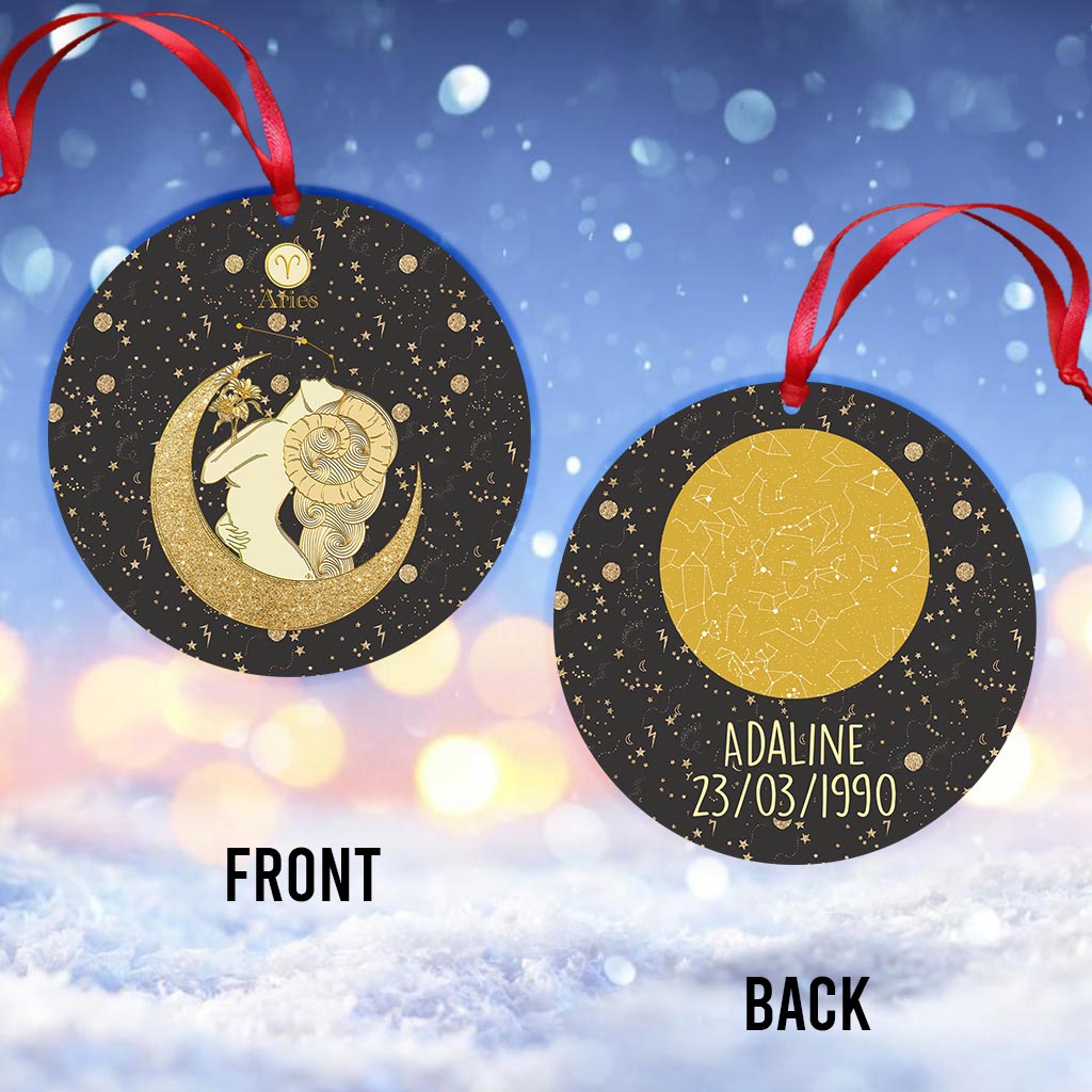 Zodiac Sign - Personalized Horoscope Ornament