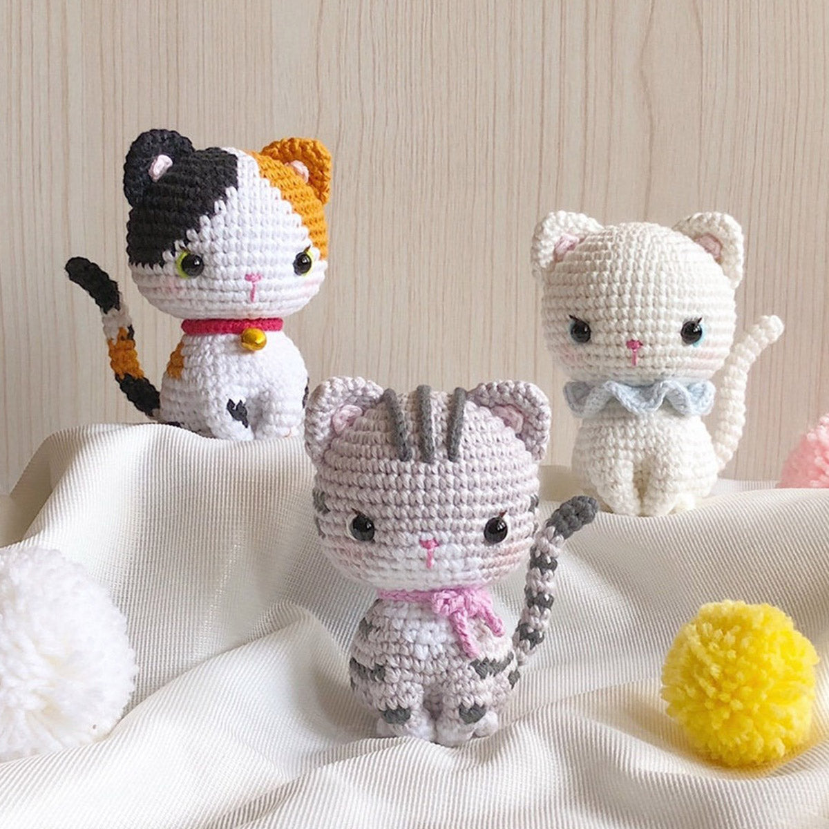 Crochet Cat Amigurumi - Gift for cat lovers - Personalized Hand Knitted Doll