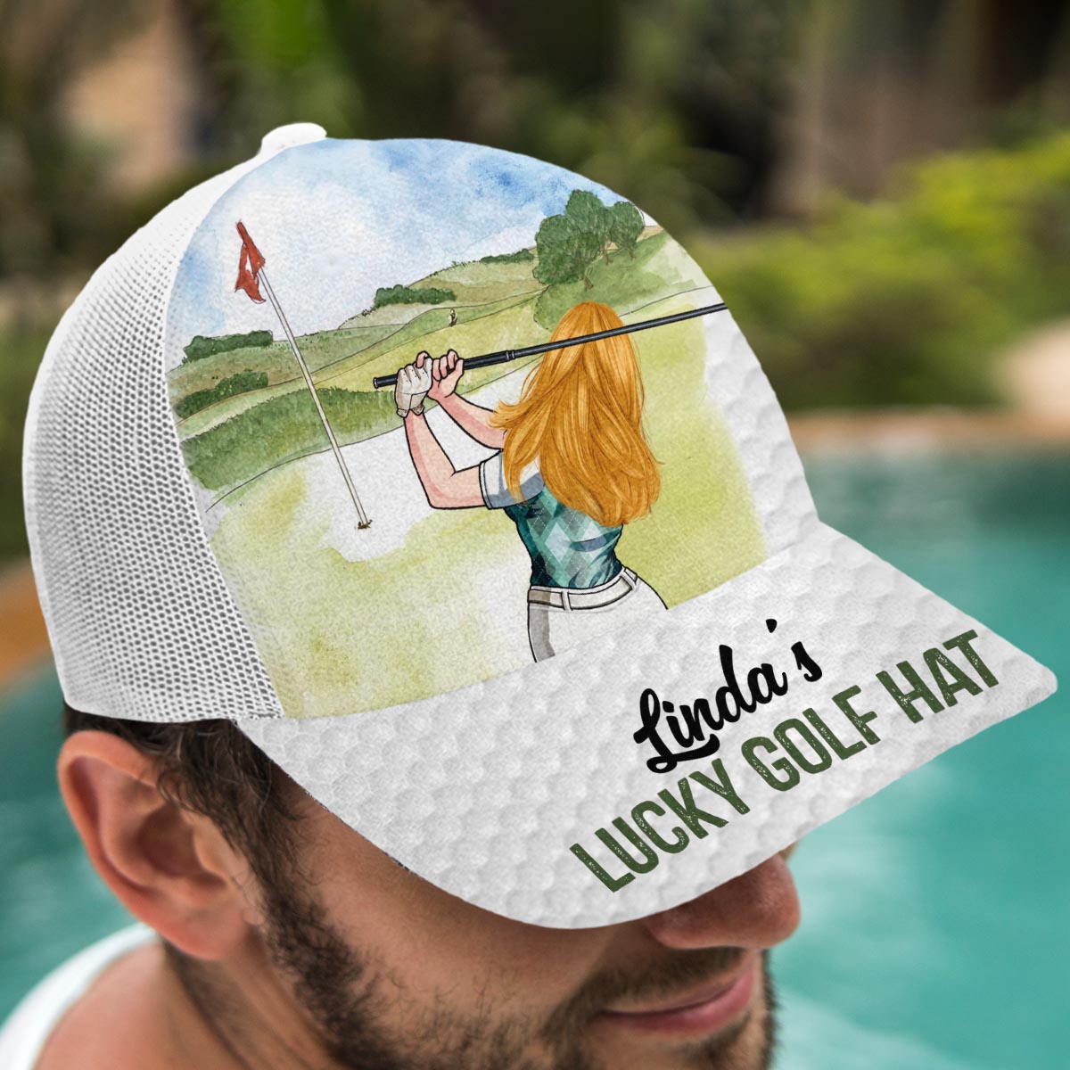 My Lucky Golf Cap - Personalized Golf Trucker Hat
