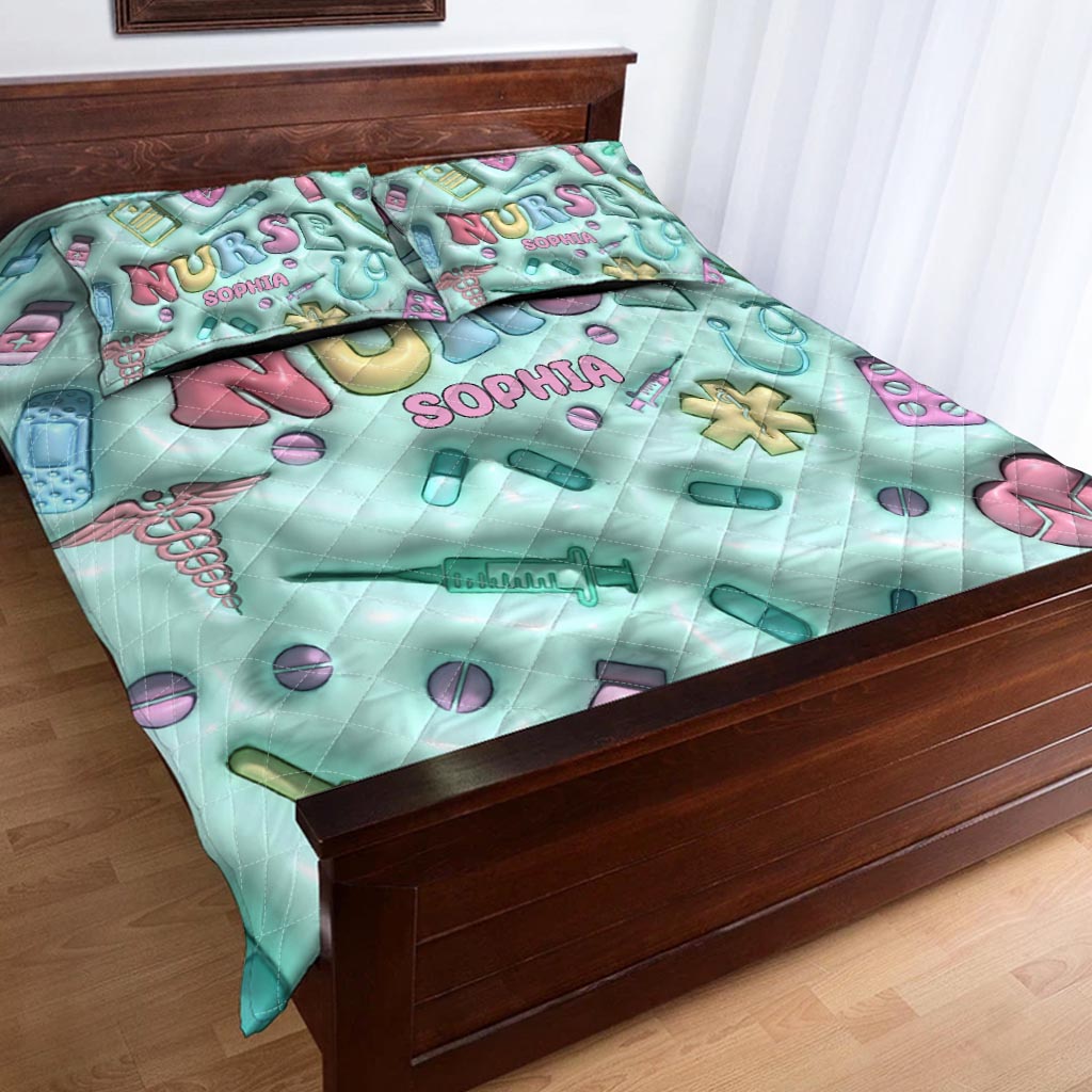 Nurse Life - Personalized Nurse Quilt Set