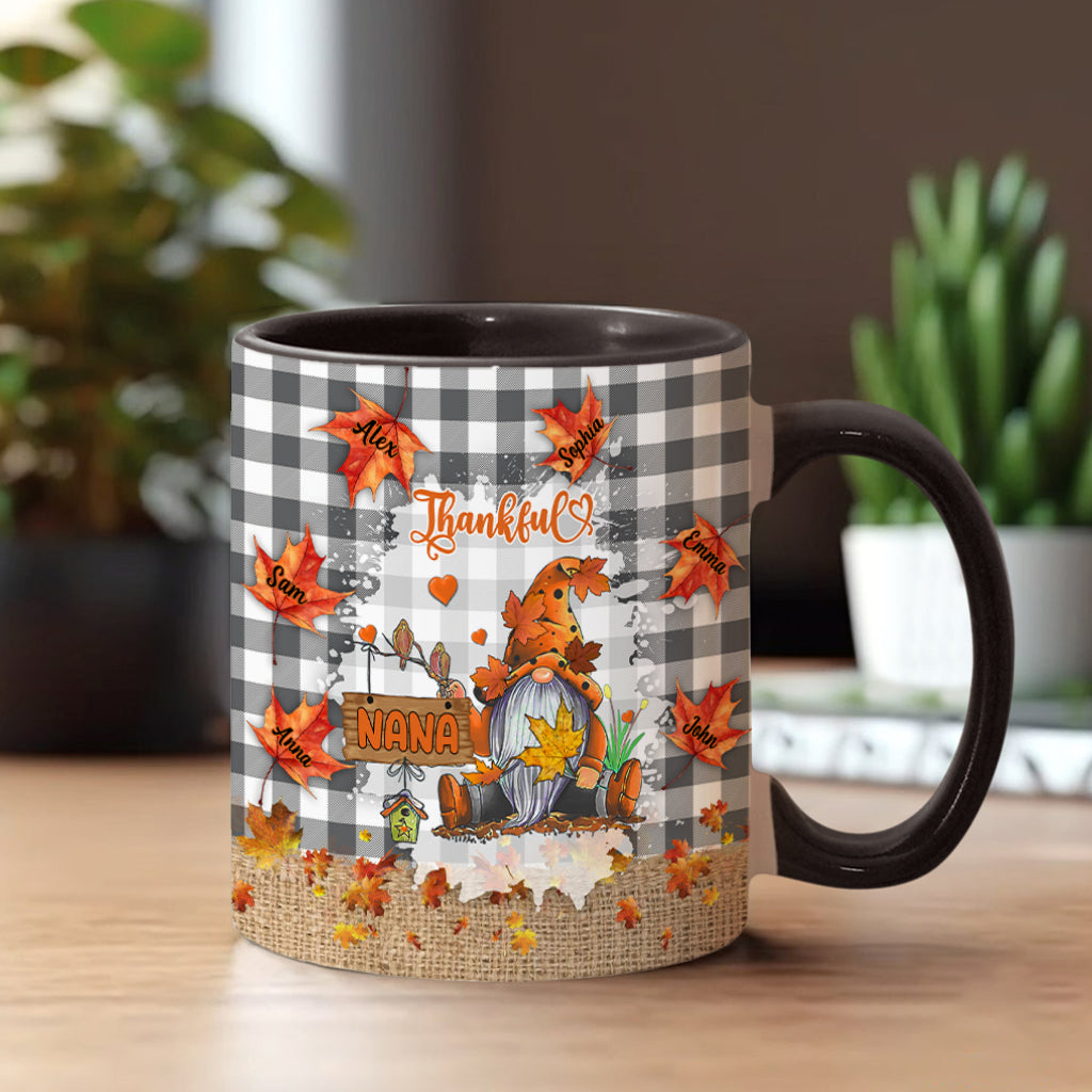 Thankful Grandma - Personalized Grandma Accent Mug