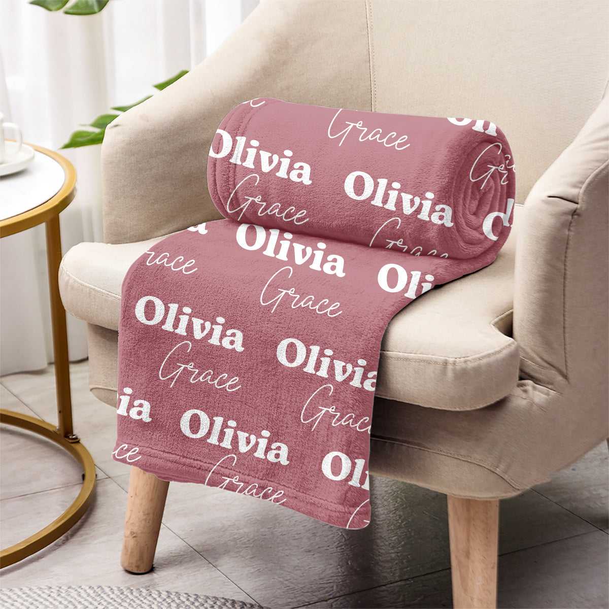 Custom Name Pattern - Personalized Daughter Blanket