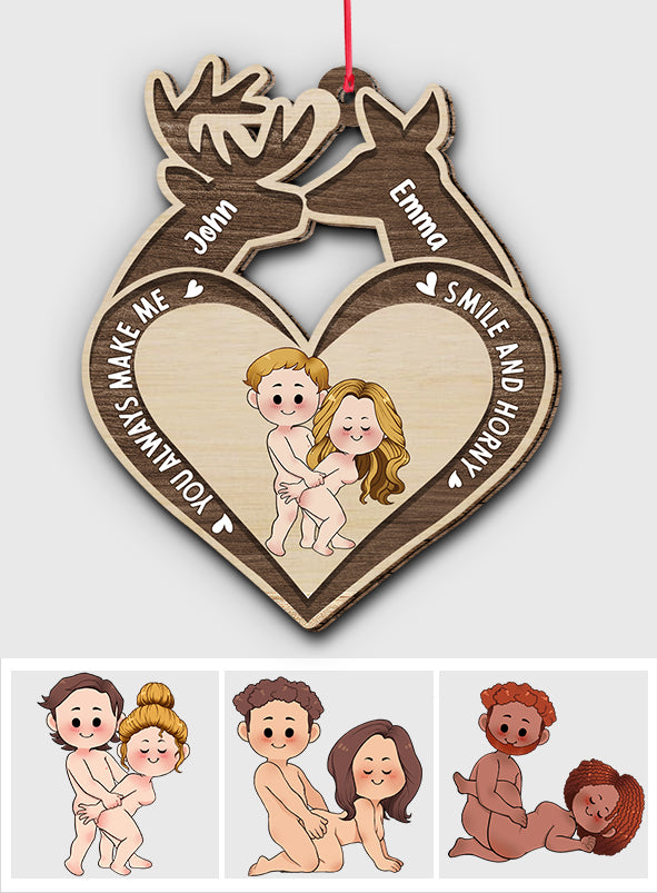 You Make Me Smile - Personalized Hunting Ornament