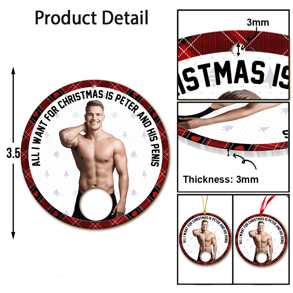 All I Want For Christmas - Personalized Couple Ornament