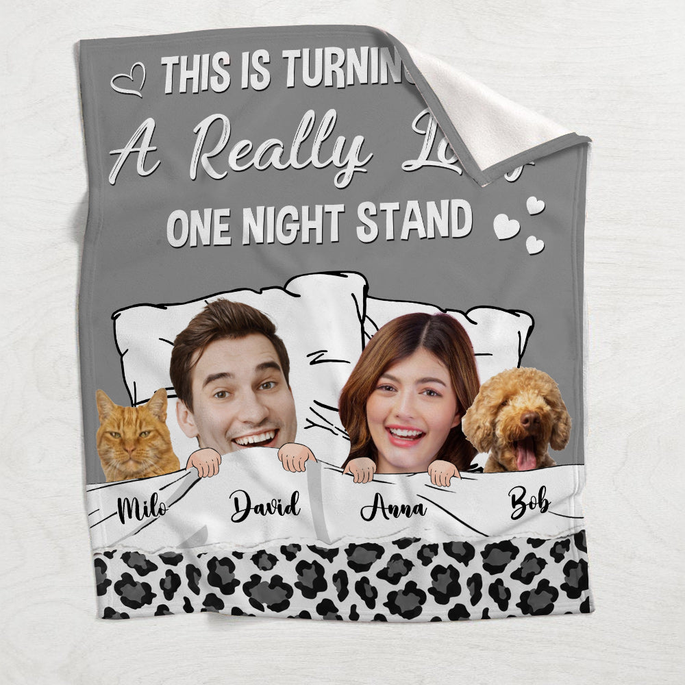 A Really Long One Night Stand - Personalized Couple Blanket
