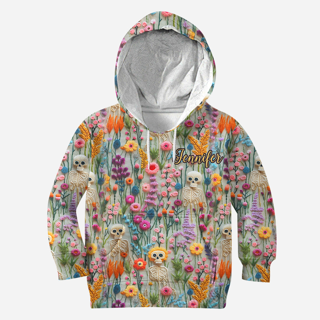 Floral Skeleton - Personalized Skull All Over Shirt