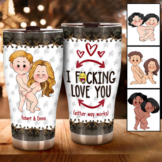 I Love You - Personalized Hunting Tumbler
