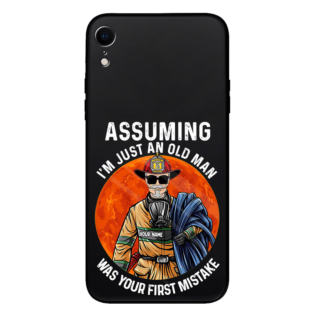 Your Mistake - Personalized Firefighter Clear Phone Case