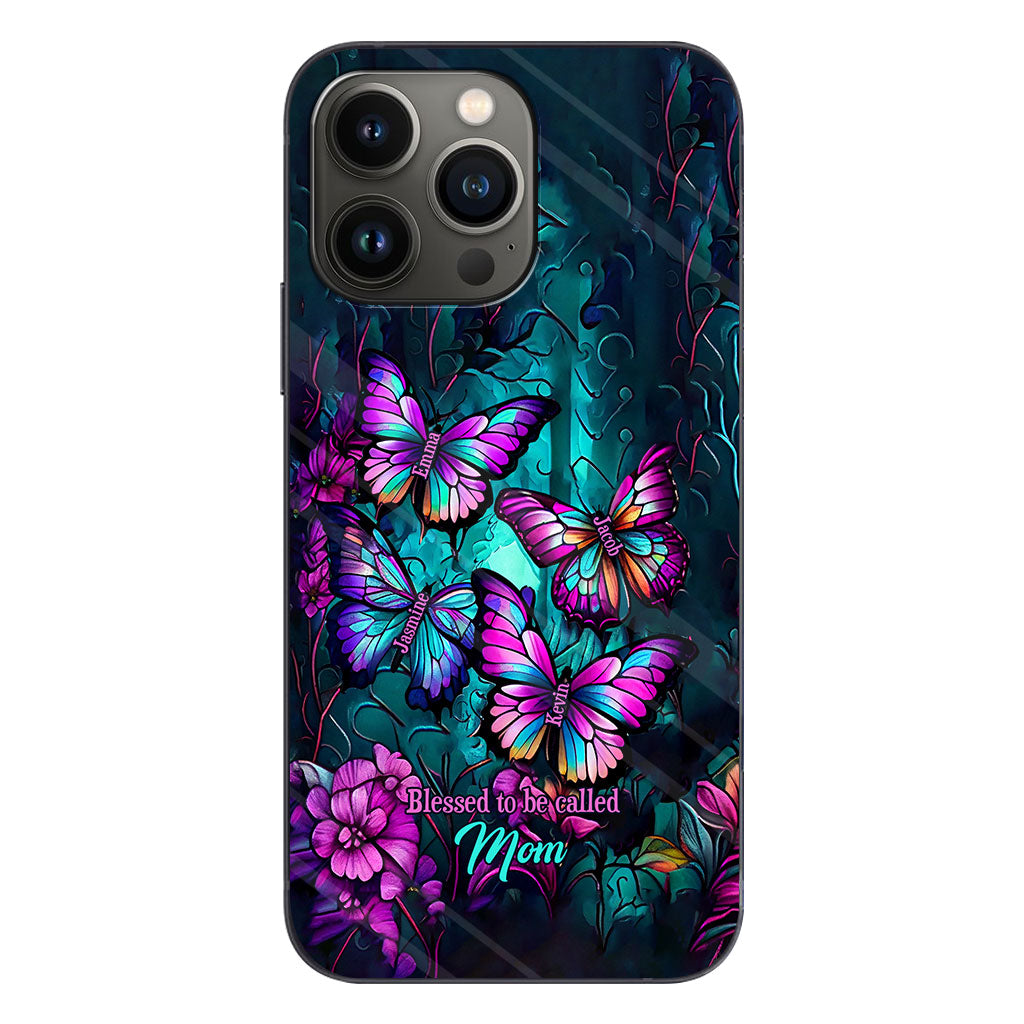Grandma's Butterflies - Personalized Grandma Phone Case