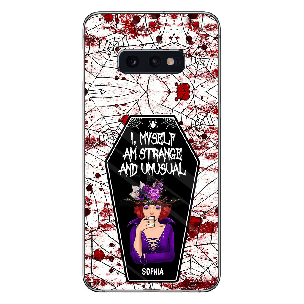 I Myself Am Strange and Unusual - Personalized Witch Phone Case
