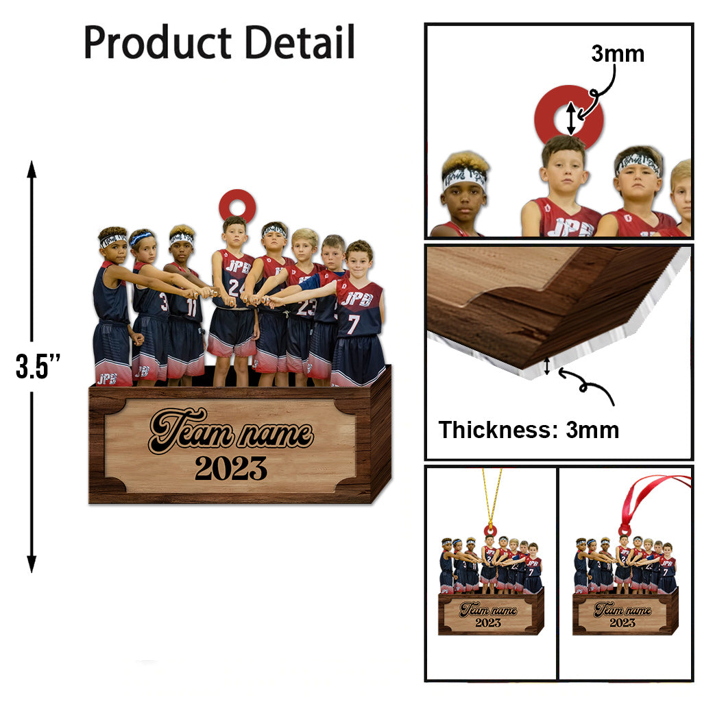 Basketball Christmas - Personalized Basketball Ornament