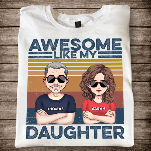 Like Father Like Son - Gift for dad, dad - Personalized T-shirt And Hoodie