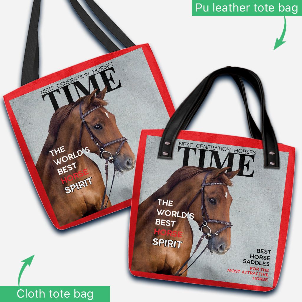 Magazine Covers - Personalized Horse Tote Bag