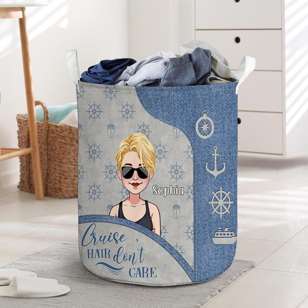 Cruise Hair Don't Care - Personalized Cruising Storage Basket