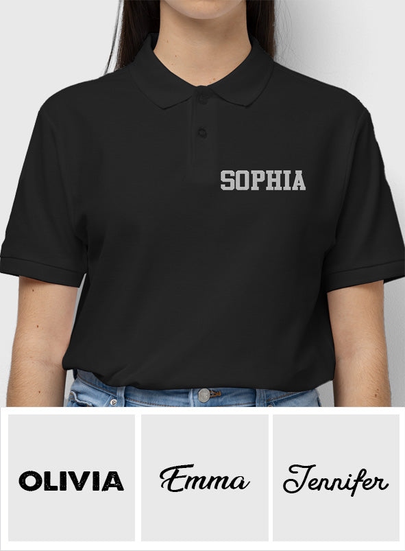 Custom Name - Personalized Daughter Embroidered Polo Shirt