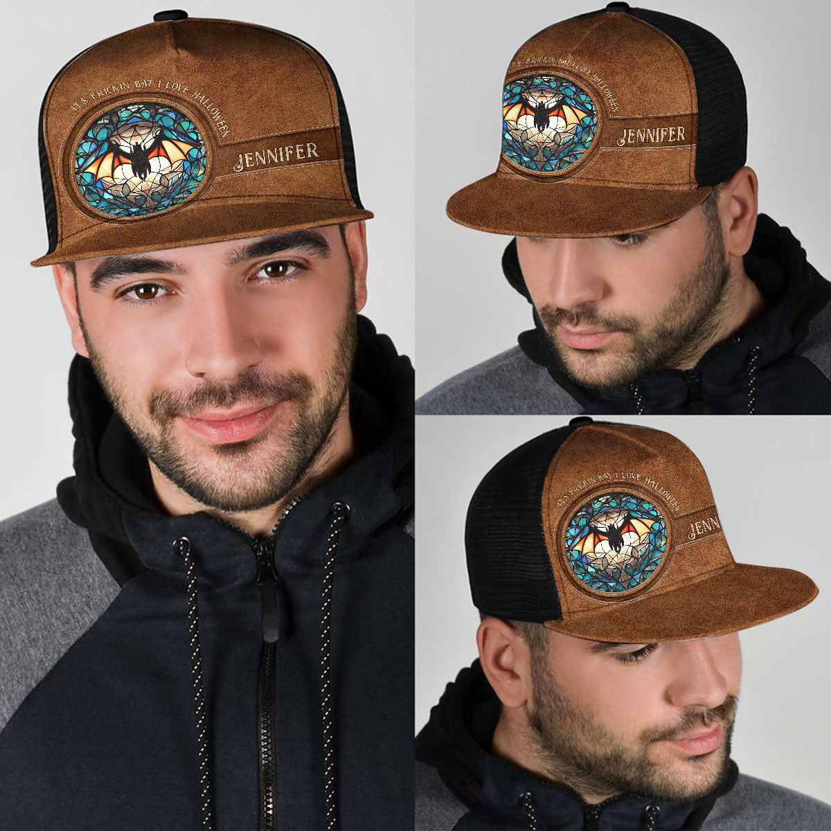 It's Frickin' Bat I Love Halloween - Personalized Witch Trucker Hat