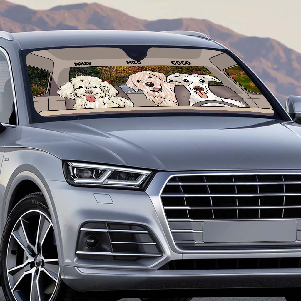 Lovely Paws - Personalized Dog Car Sunshade