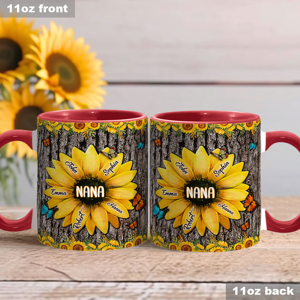 Nana's Garden - Personalized Grandma Accent Mug
