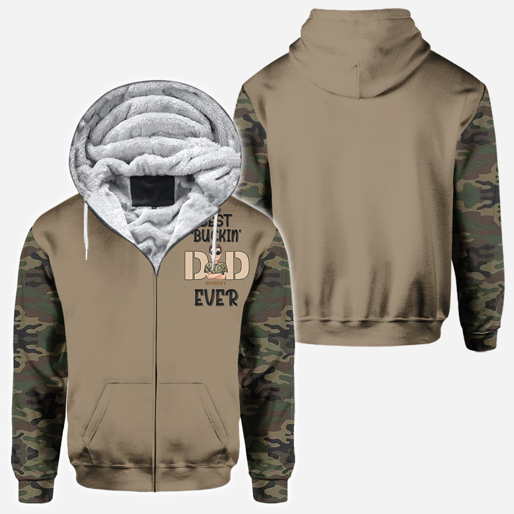 Best Buckin' Dad - Personalized Hunting All Over Shirt