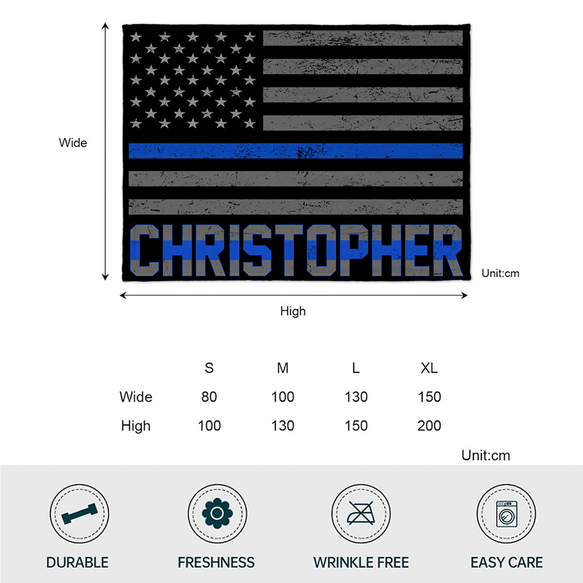 Police Officer - Personalized Police Officer Blanket
