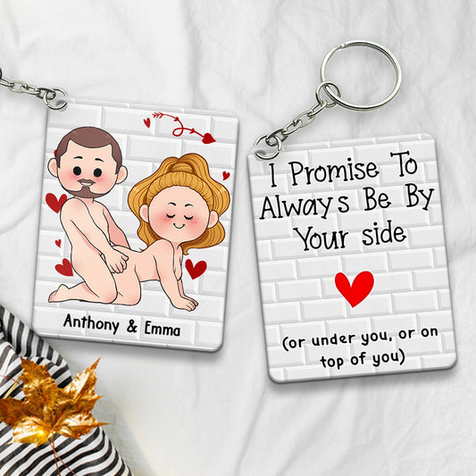 I Just Want You To Be Happy - Couple gift for husband, wife, boyfriend, girlfriend - Personalized Keychain