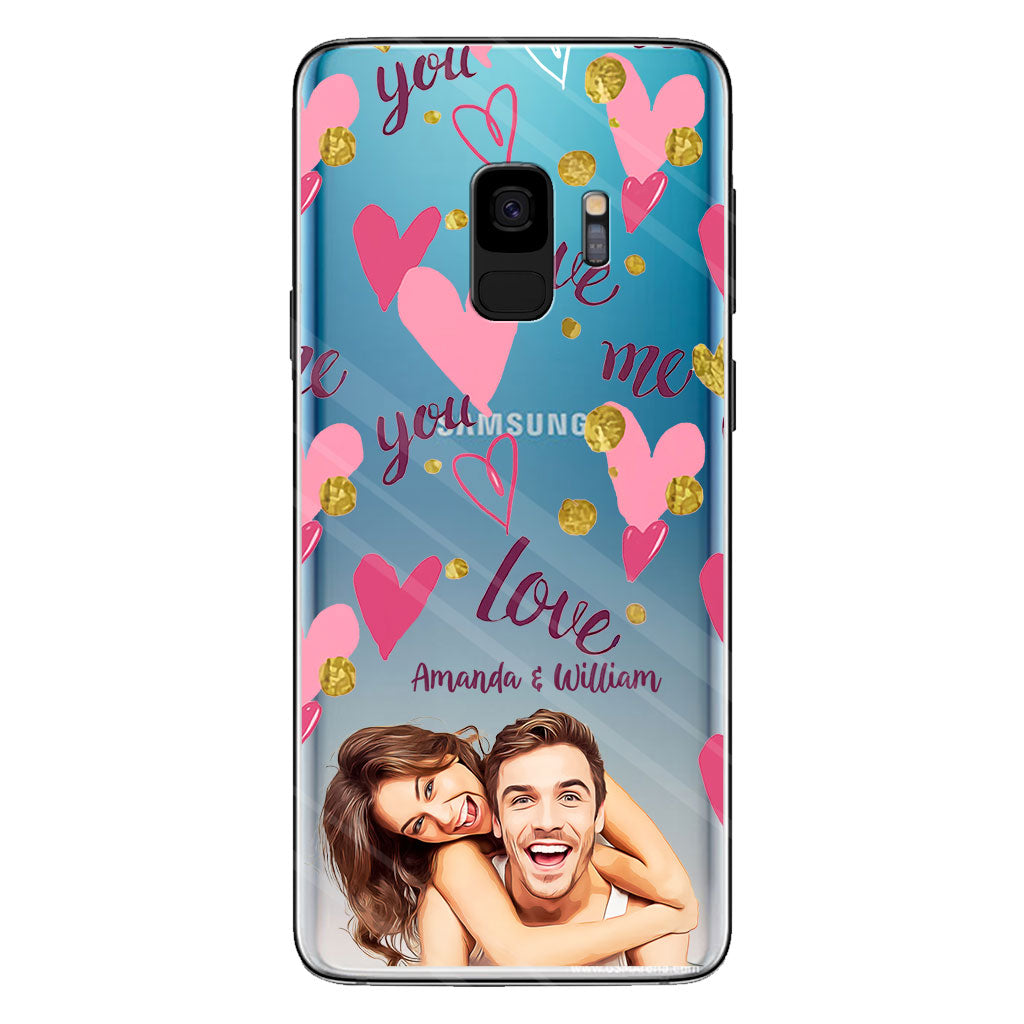I'm Yours - Personalized Couple Clear Phone Case