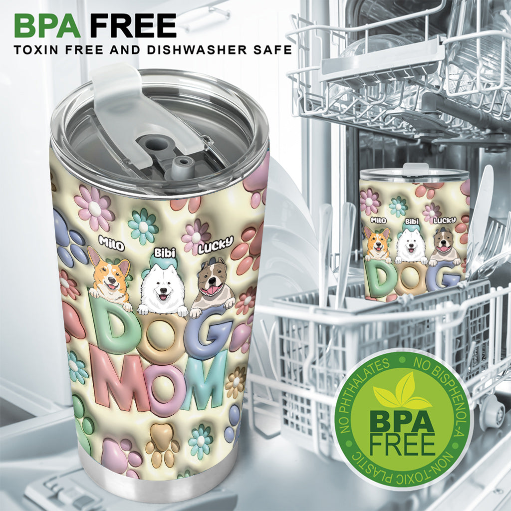 Dog Mom - Personalized Dog Tumbler