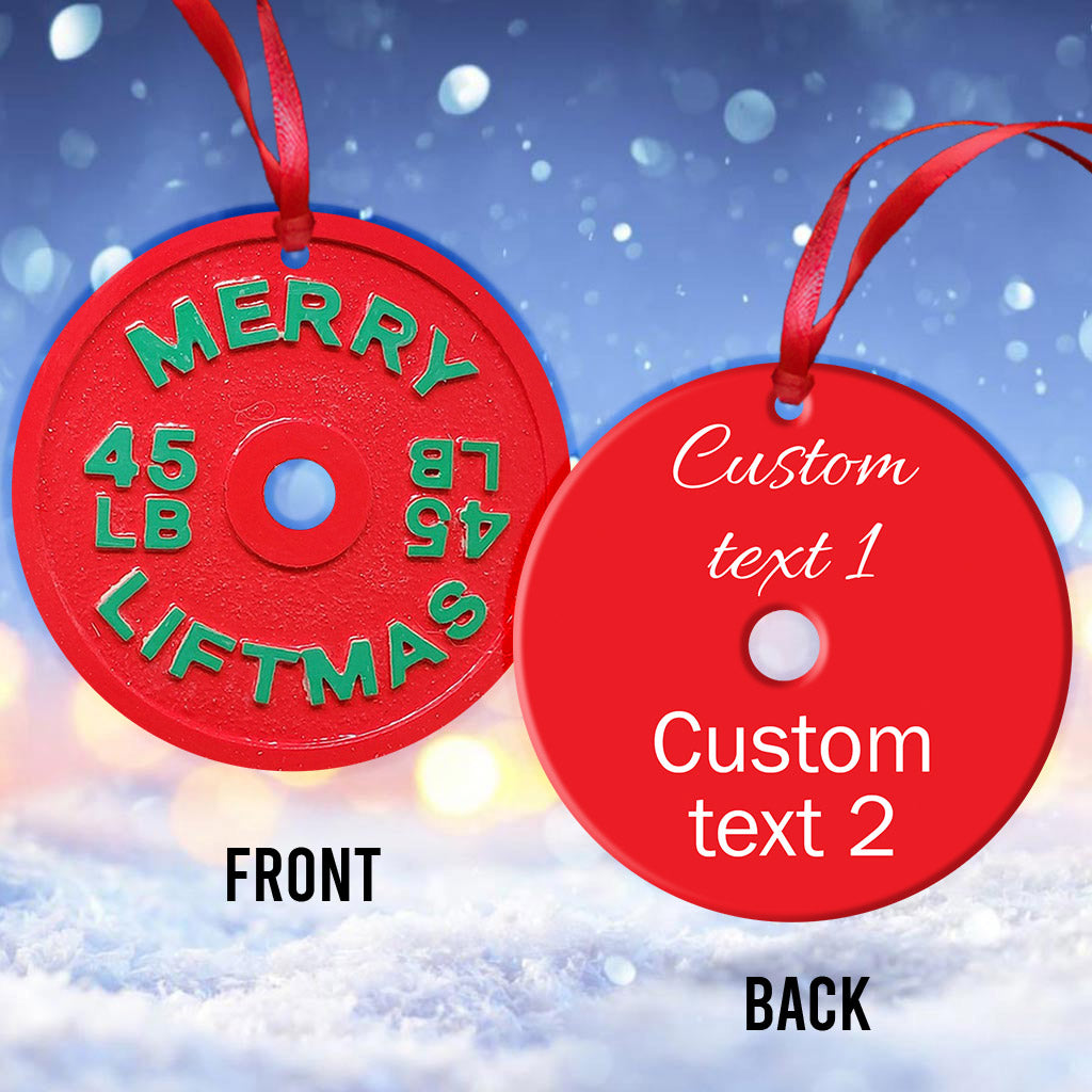 Merry Liftmas - Personalized Fitness Ornament