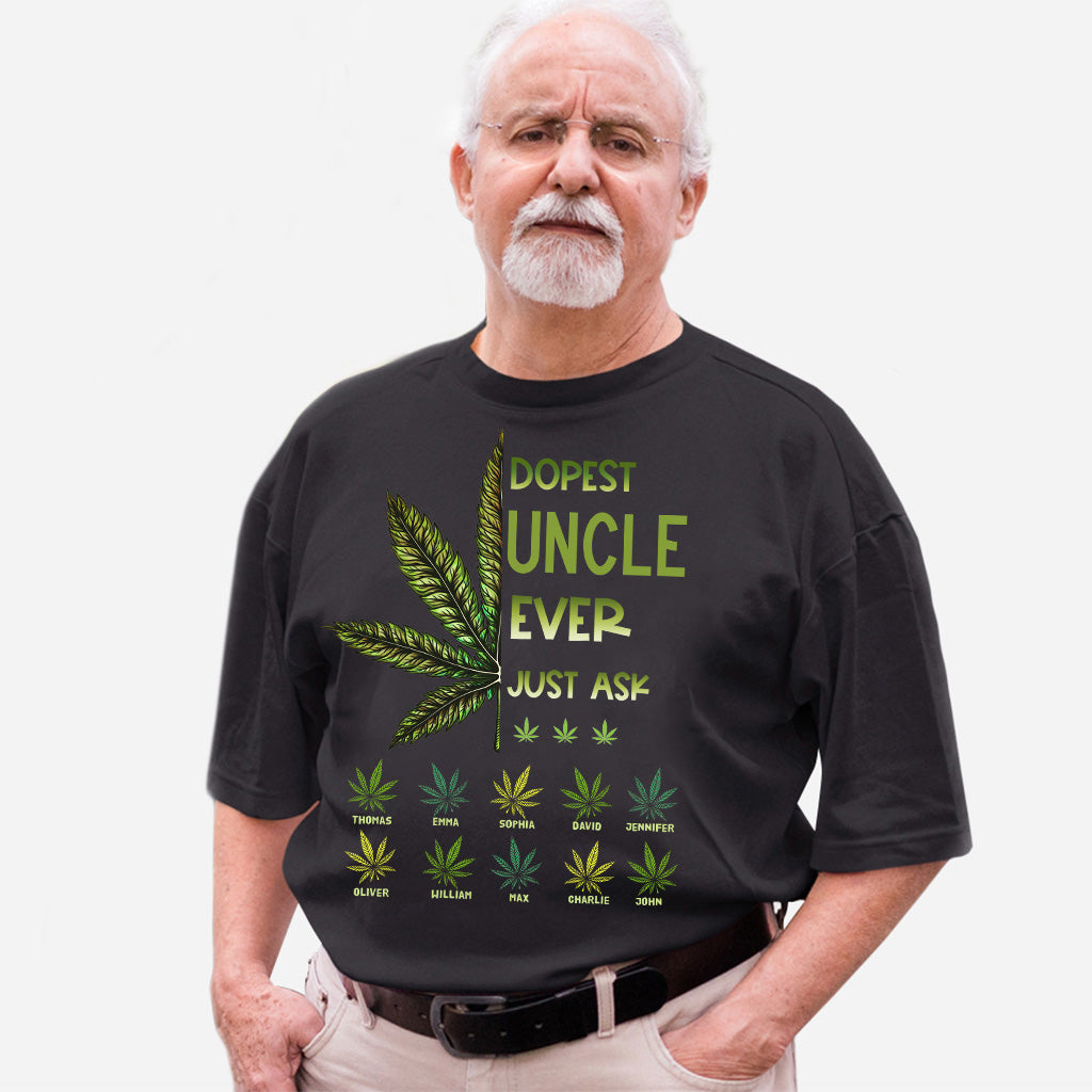 Dopest Dad Ever - Gift for dad, grandma, grandpa, mom, uncle, aunt, brother, sister - Personalized T-shirt And Hoodie