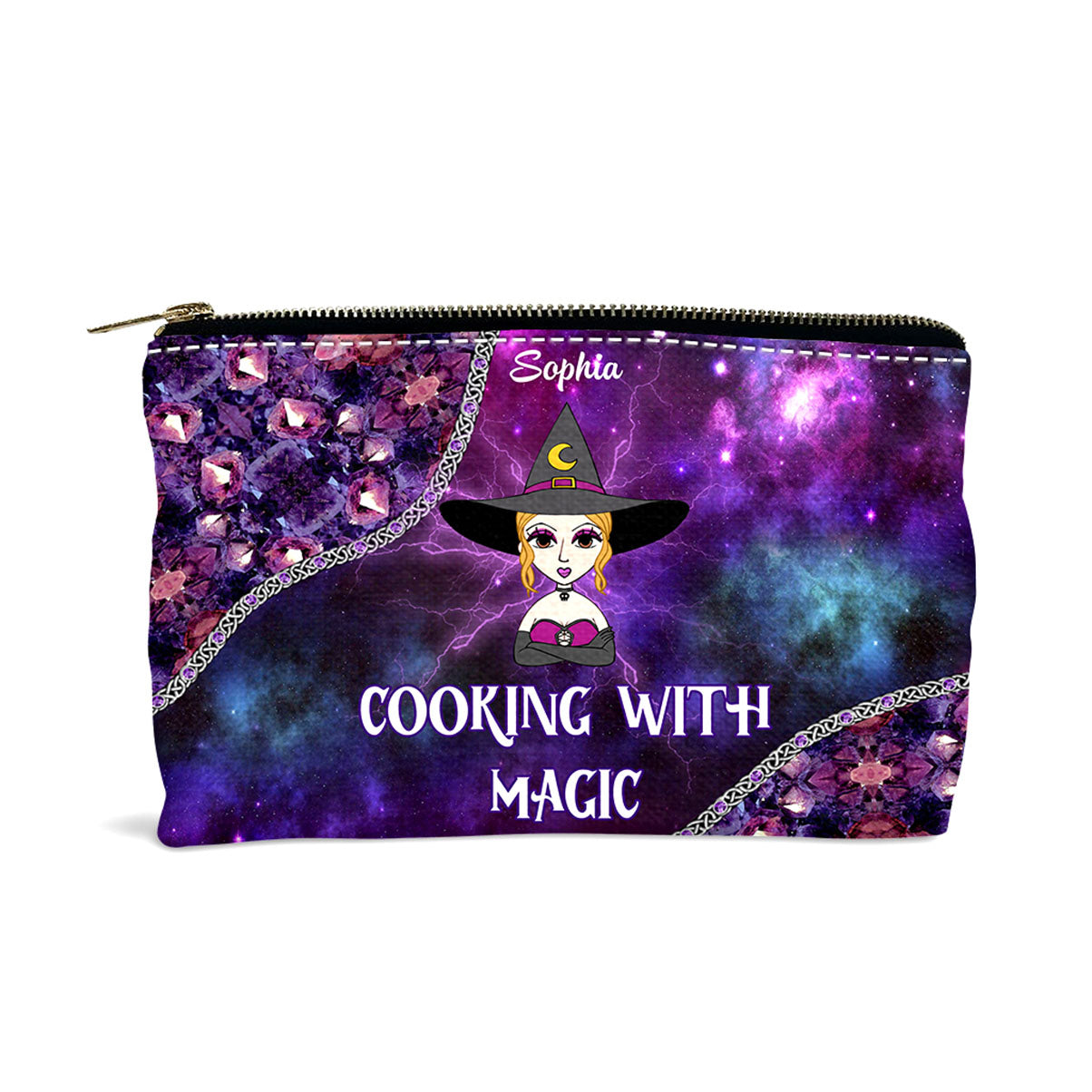 Cooking With Magic - Personalized Witch Pouch