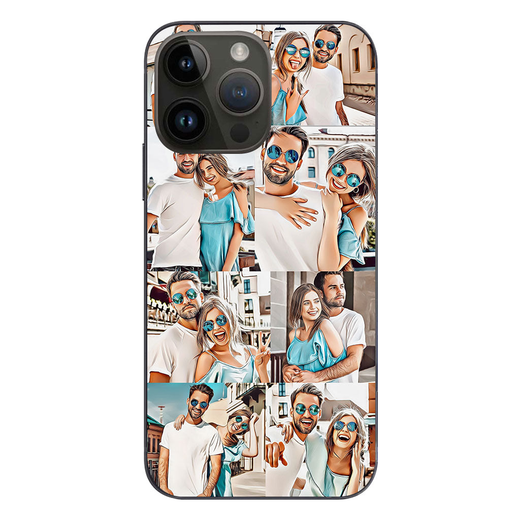 Cartoonize Photos Collage - gift for boyfriend, girlfriend, husband, wife - Personalized Phone Case