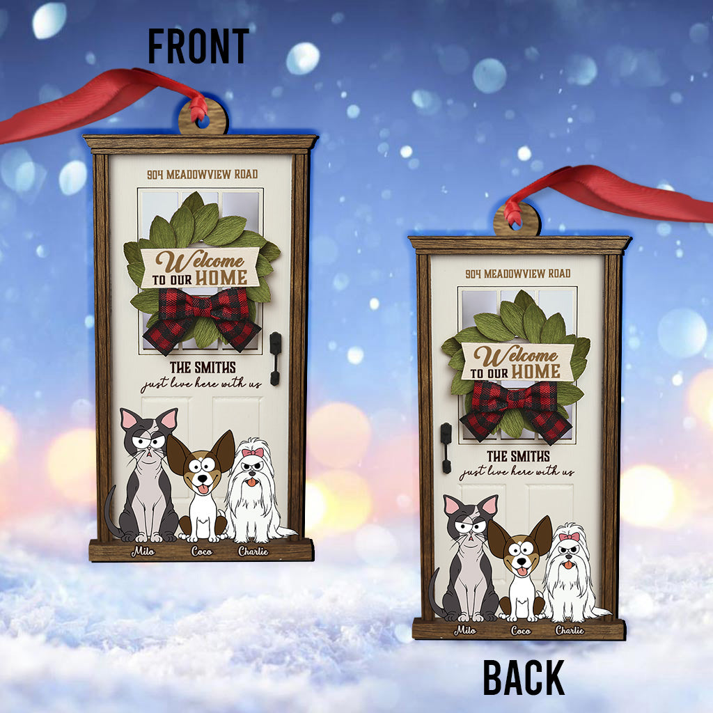 Welcome To Our Home - Personalized Dog Ornament