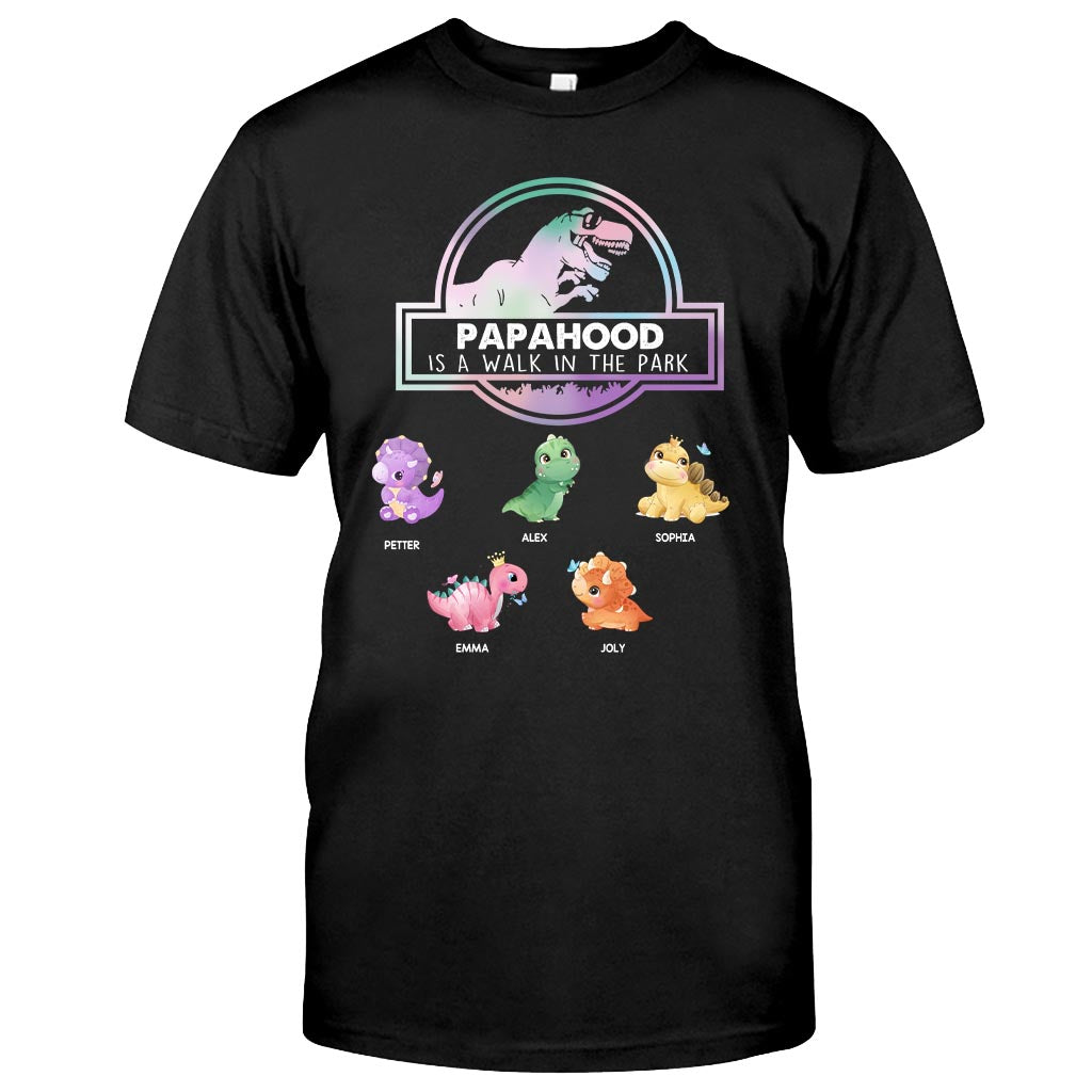 Fatherhood Is A Walk - Gift for dad, grandpa - Personalized T-shirt And Hoodie