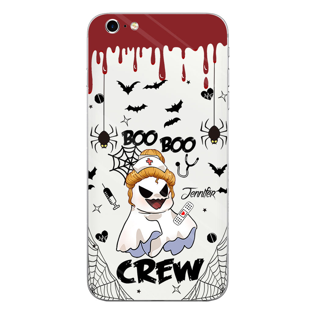 Boo Boo Crew - Personalized Nurse Clear Phone Case