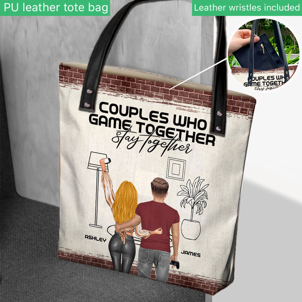 Couples Who Game Together Stay Together - Personalized Video Game Tote Bag