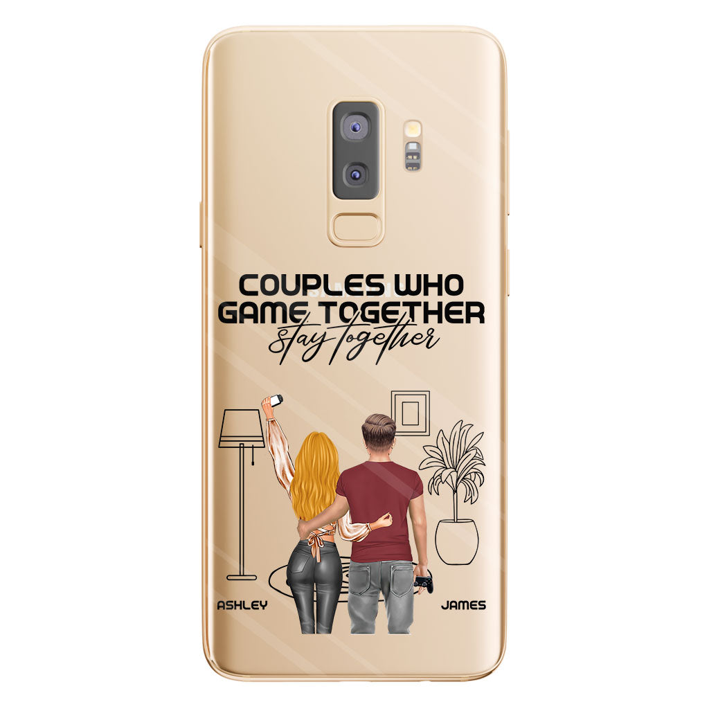 Couples Who Game Together Stay Together - Personalized Video Game Clear Phone Case