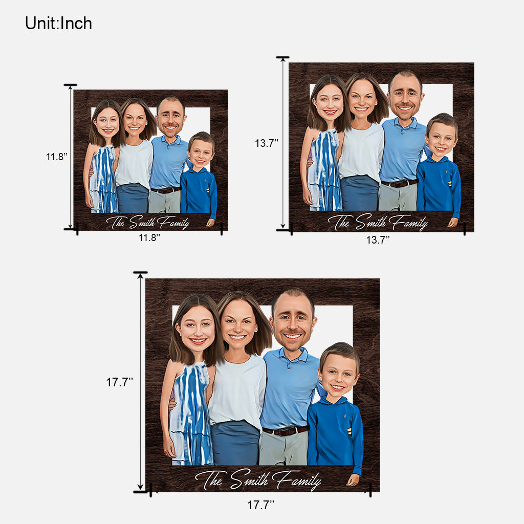 Our Family - Personalized Family Custom Shaped Wood Sign