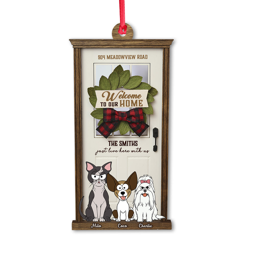 Welcome To Our Home - Personalized Dog Ornament