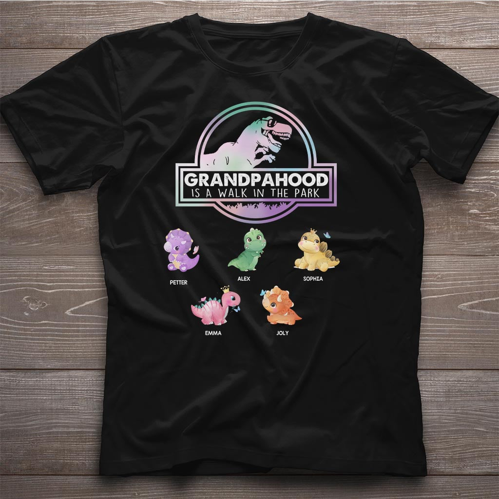 Fatherhood Is A Walk - Gift for dad, grandpa - Personalized T-shirt And Hoodie