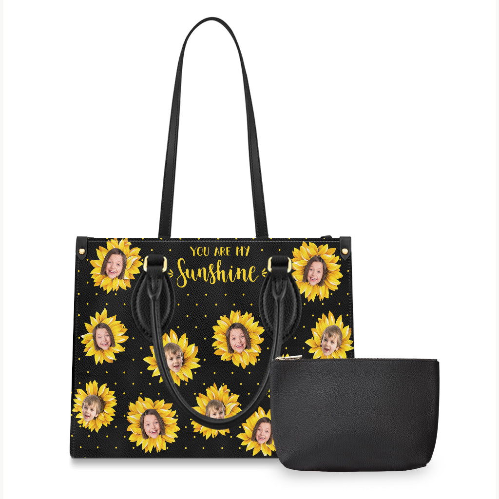 Grandma’s Garden - Gift for grandma, mom - Personalized Leather Handbag