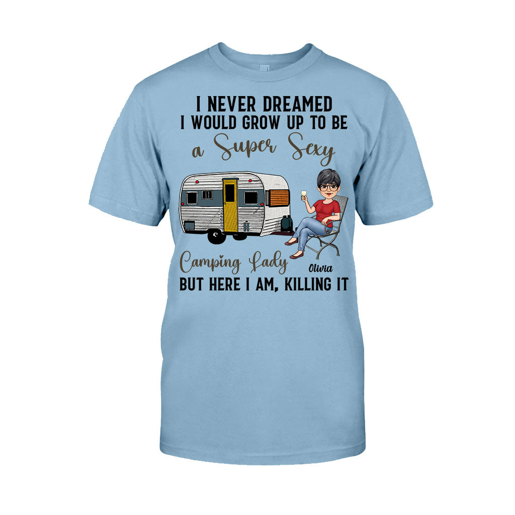 Camping Lady - Personalized Camping T-shirt & Hoodie