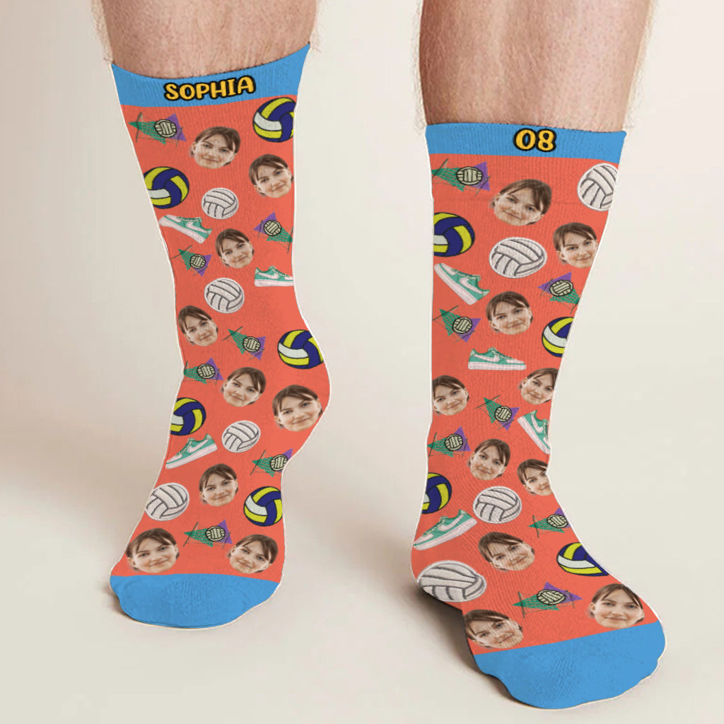 I'd Rather Be Playing Volleyball - Personalized Volleyball Socks