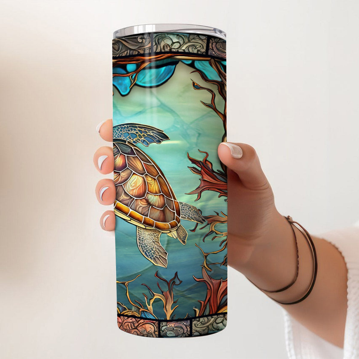 Turtle Lovers - Personalized Turtle Skinny Tumbler