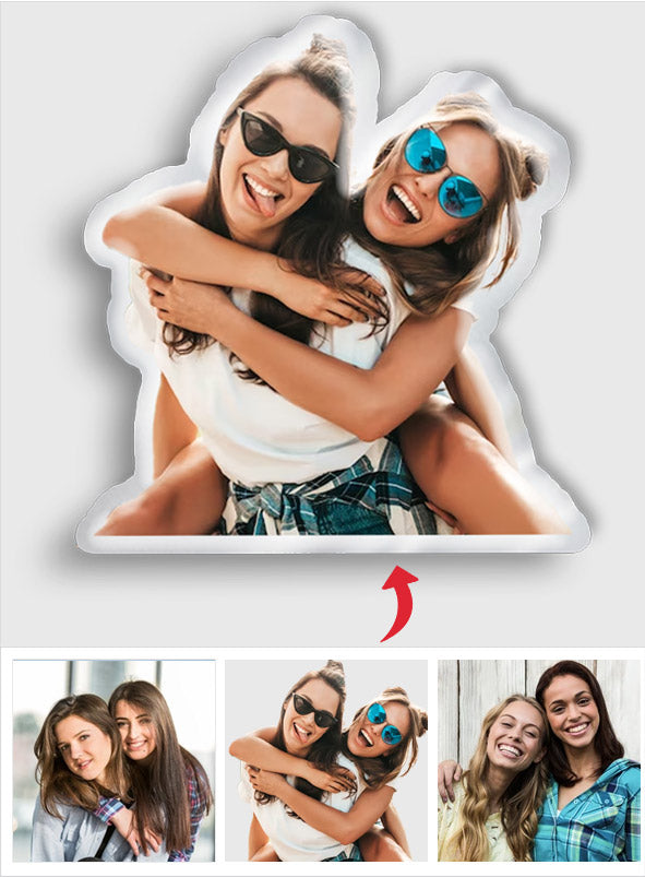 Custom Photo Humanoid - Personalized Bestie Shaped Pillow