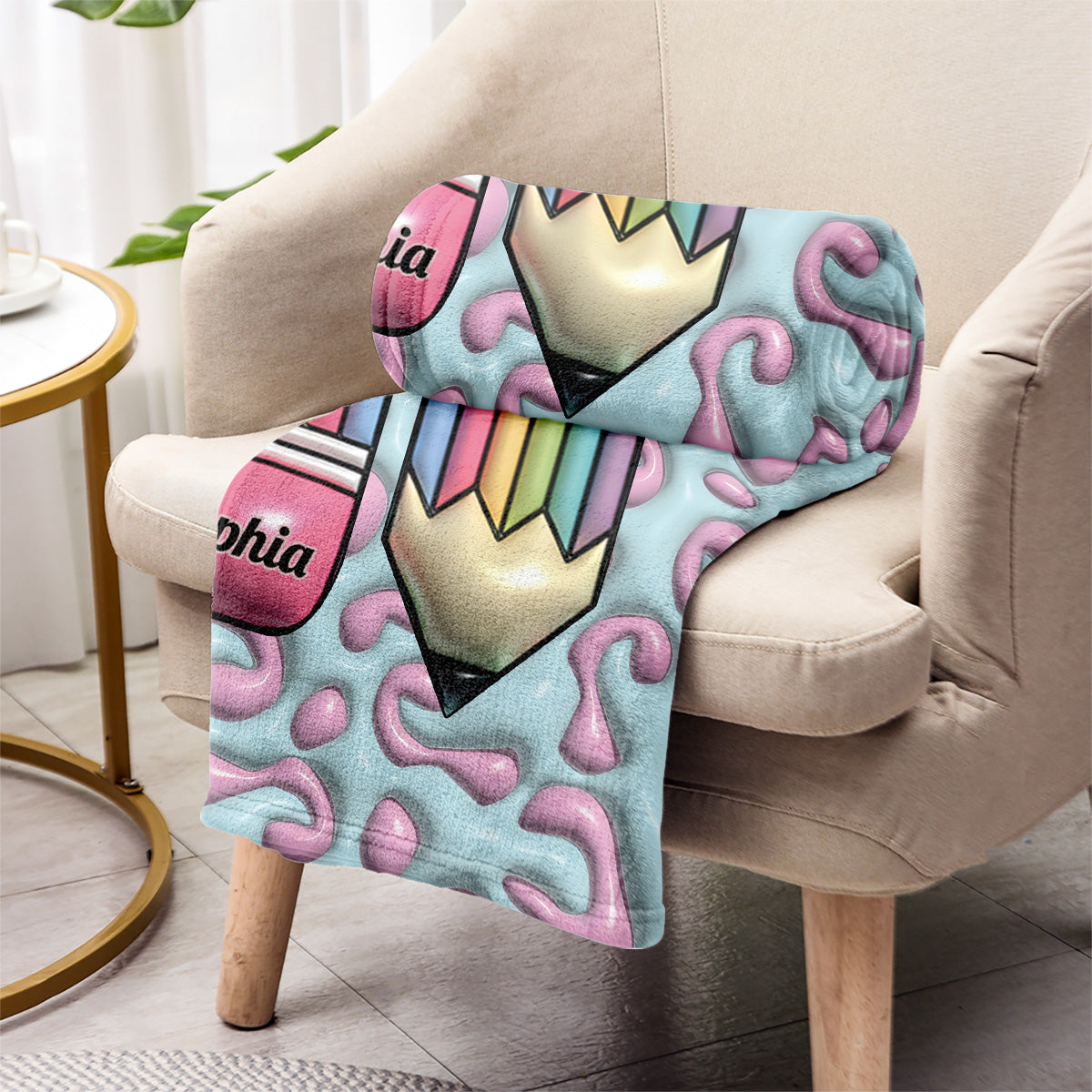 Teacher Life - Personalized Teacher Blanket