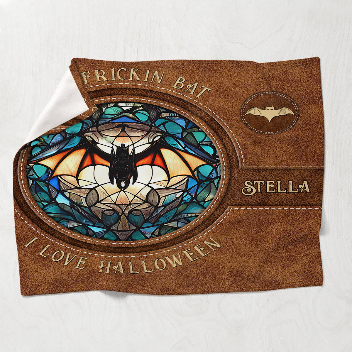 It's Frickin' Bat I Love Halloween - Personalized Witch Blanket