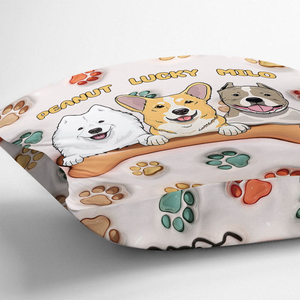 Best Dog Mom Ever - Personalized Dog Throw Pillow