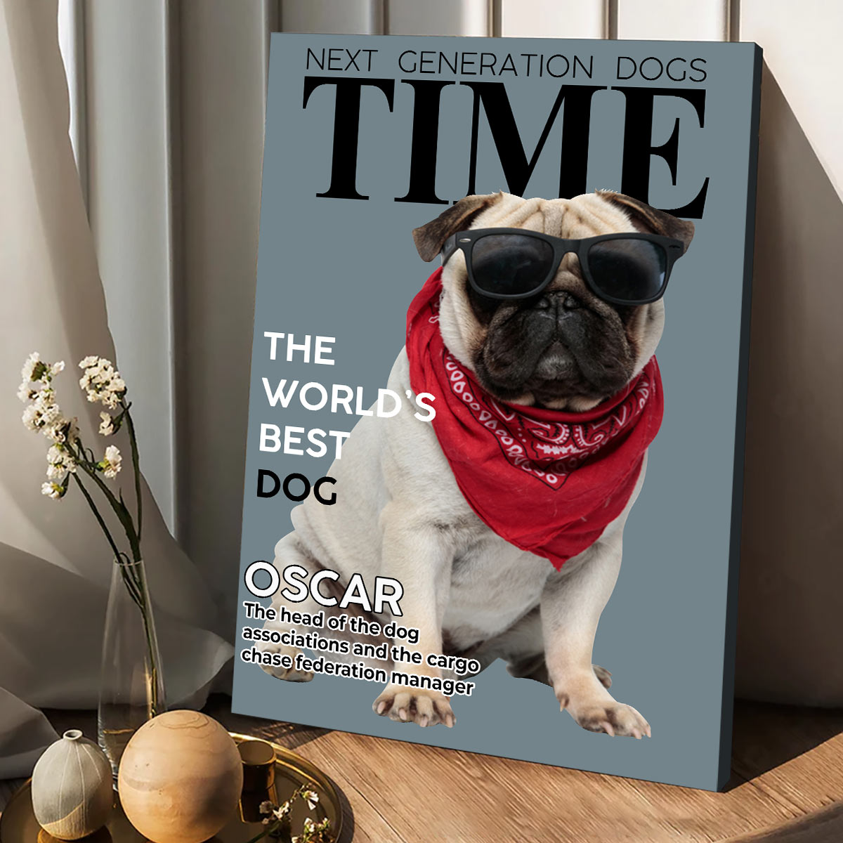 The World's Best Dog - Personalized Dog Canvas And Poster
