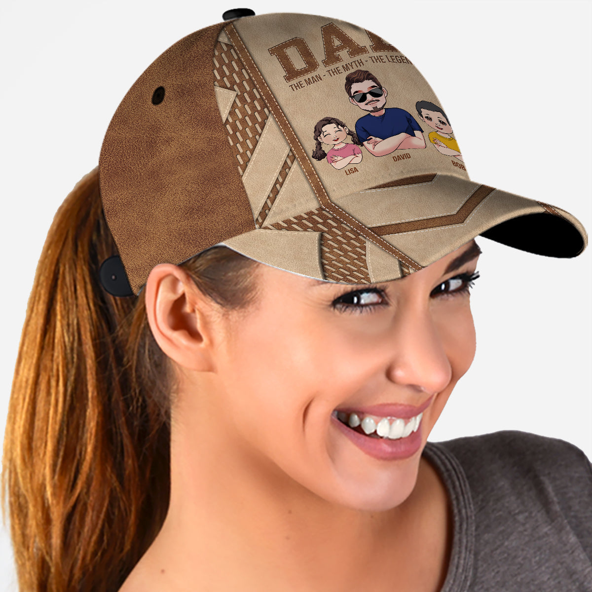 Dad The Man The Myth The Legend - Personalized Father Classic Cap